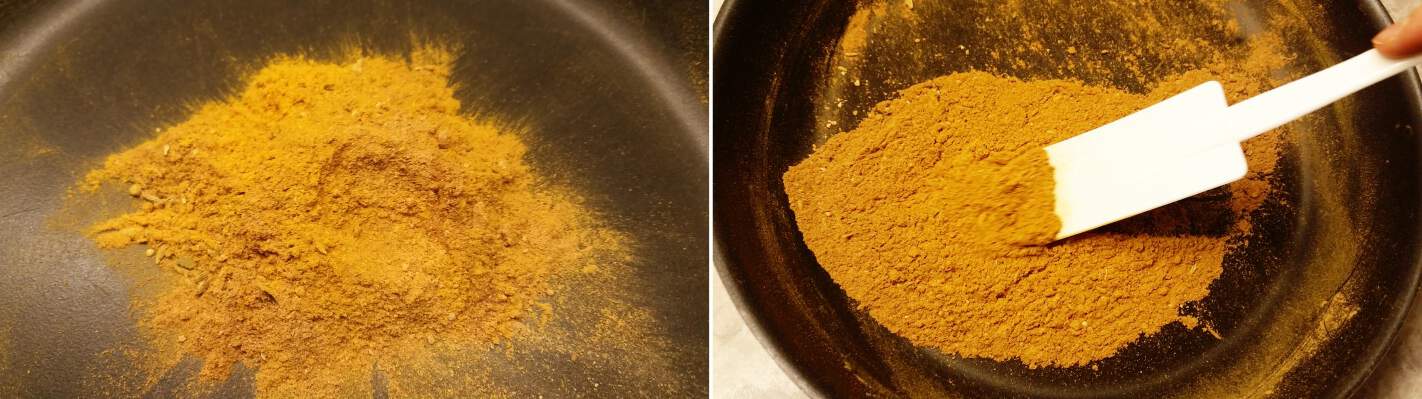 Japanisches Currypulver Schritt 3 Gewürze rösten