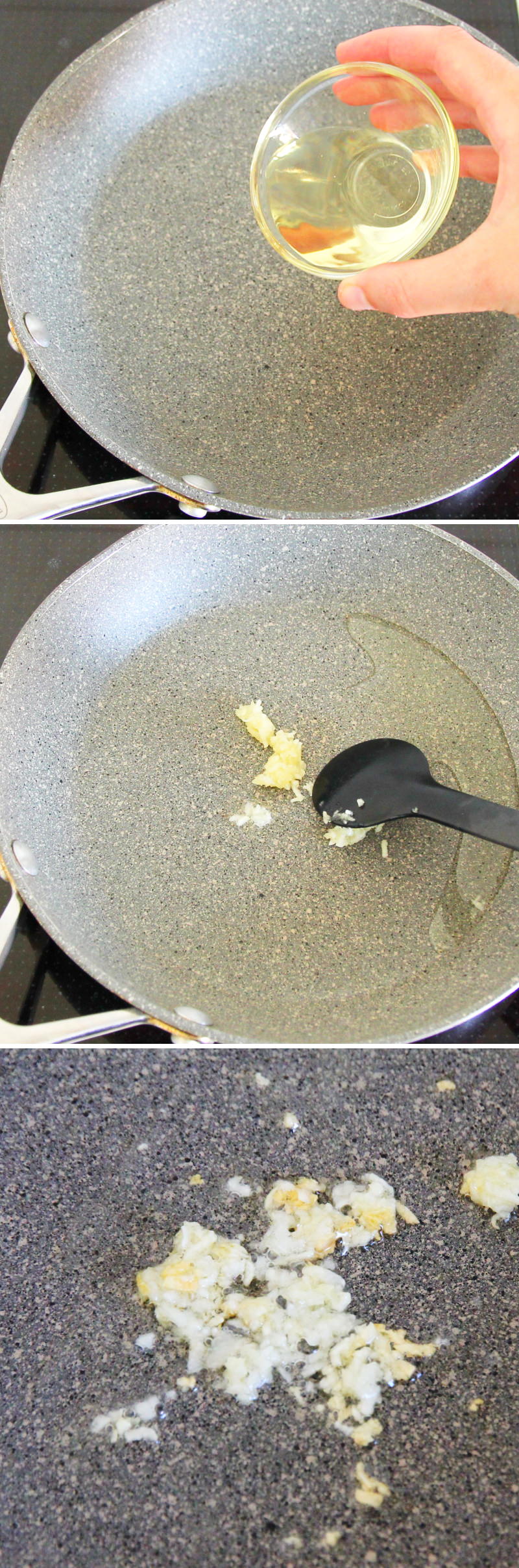 Edamame mit Chiliöl und Knoblauchflocken Schritt 5 Knoblauch rösten