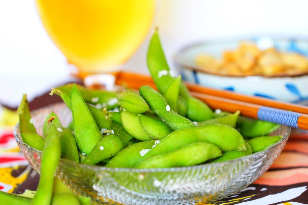 Edamame mit Salz Titelbild