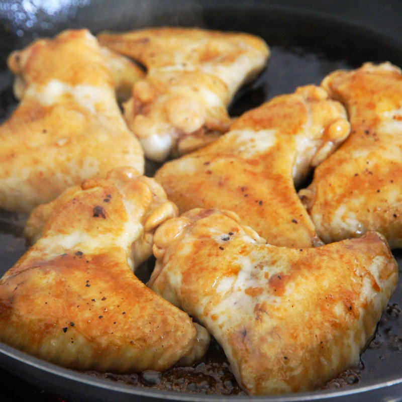 Teriyaki Chicken Wings Schritt 6 Hühnerflügel fertig garen