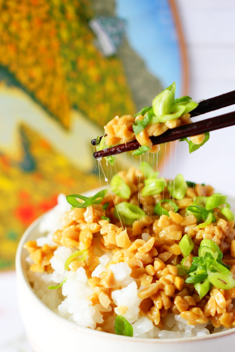 Natto mit Fäden