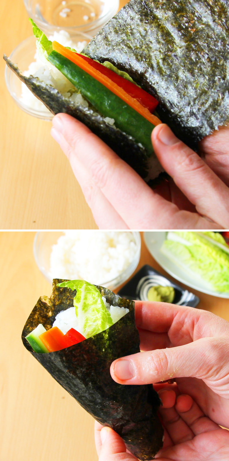 Temaki Schritt 7 rollen