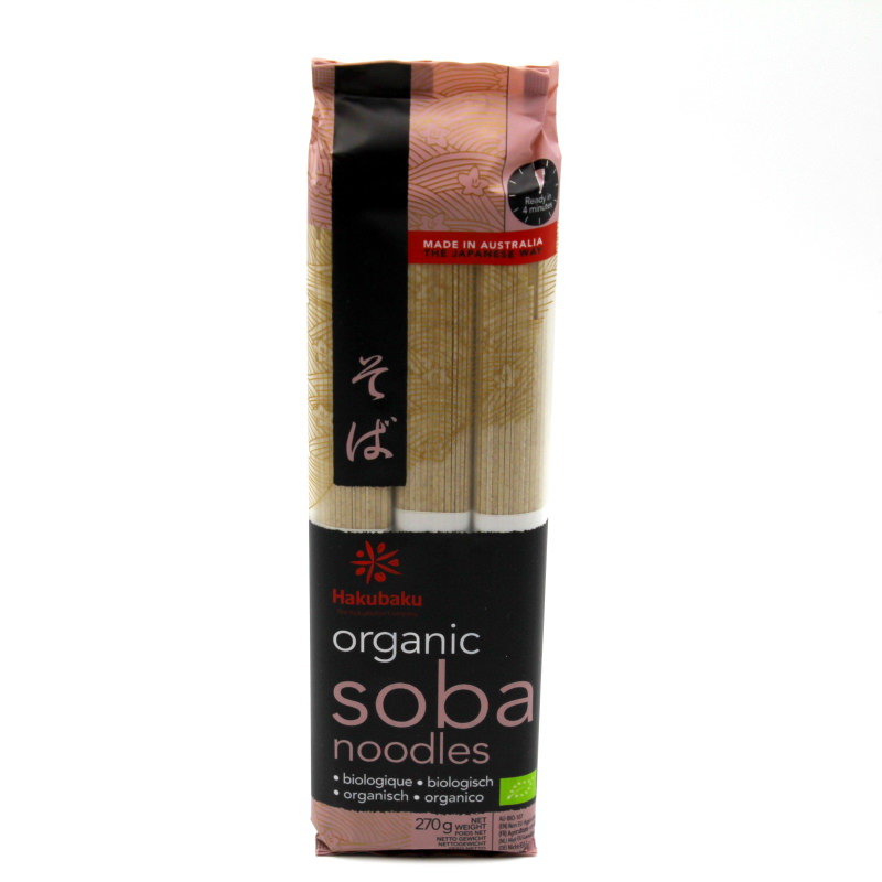 Soba Nudeln 270g (3 Portionen getrocknete Shin Soba), Hakubaku