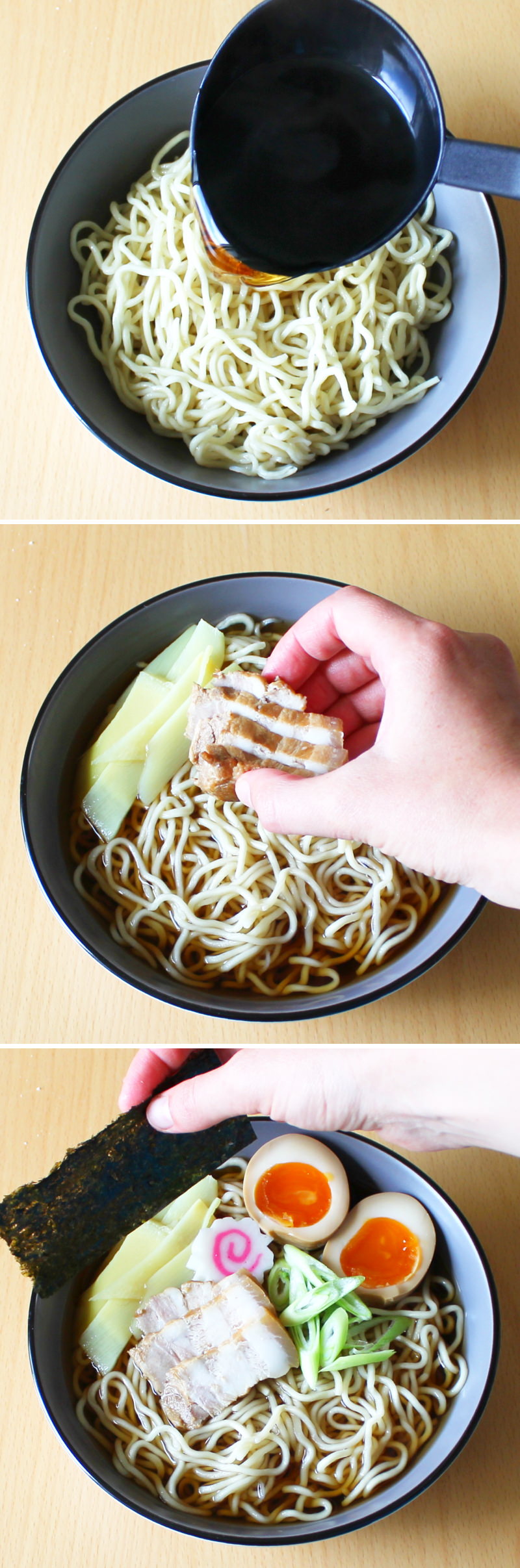 Tokyo Ramen Schritt 6 Nudelsuppe servieren