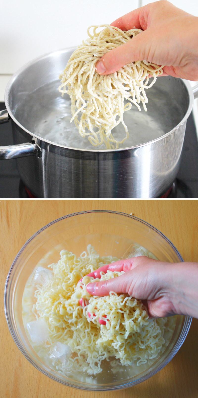 Tsukemen Schritt 8 Nudeln garen