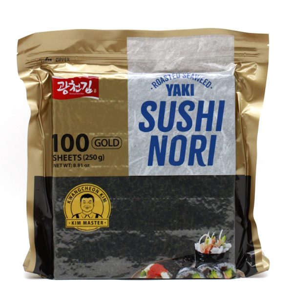 Sushi Nori Blätter 250g (100 Stück Algenblätter), Kwang Cheon Kim