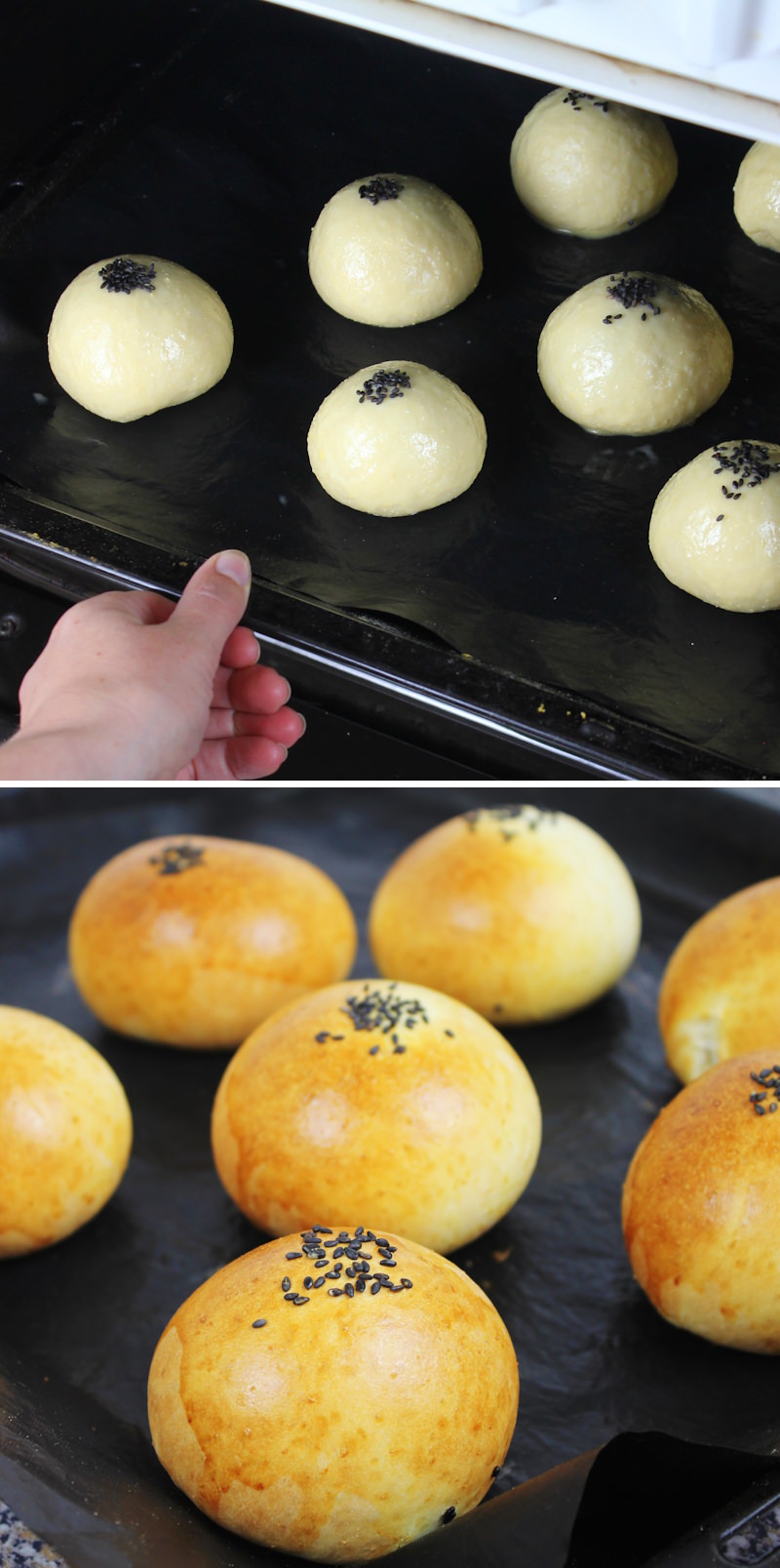 Anpan Schritt 15 Brötchen backen