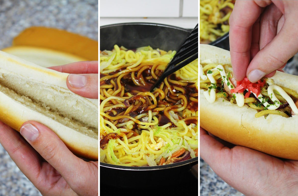 Yakisoba Pan Zubereitung