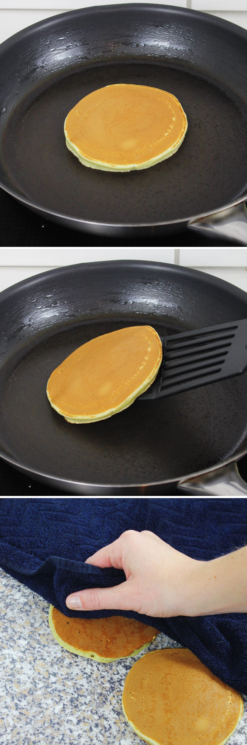 Matcha Dorayaki Schritt 7 Pfannkuchen wenden